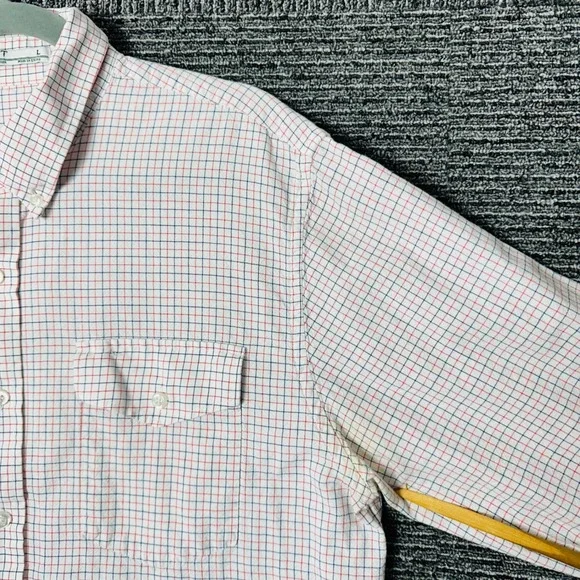 Críquet Men's L Large Checkered Button Down Shirt Long Sleeve READ - Picture 4 of 6